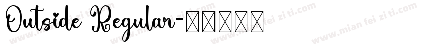 Outside Regular字体转换